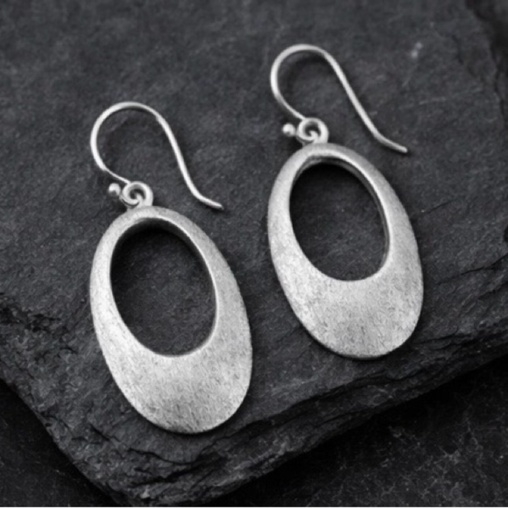 Vintage FD Signed Sterling Studio Designs Dangle Earrings 925 Felicia Design Art - Picture 4 of 8
